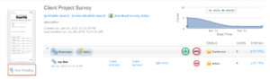 Create a Survey - workflow